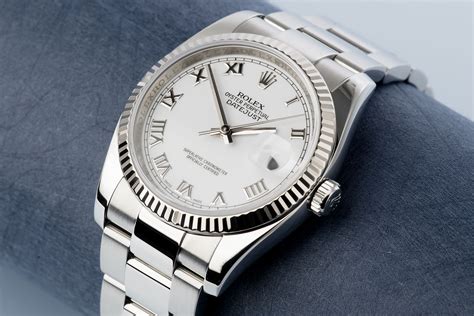 Rolex datejust white gold bezel